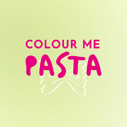 Ein Werbeschild der Kampagne Colour me Pasta.