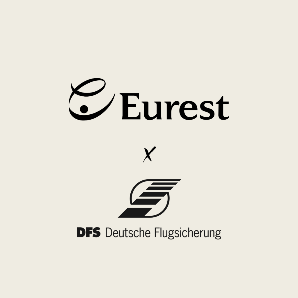 Das Logo von Eurest und das Logo der Deutschen Flugsicherung.