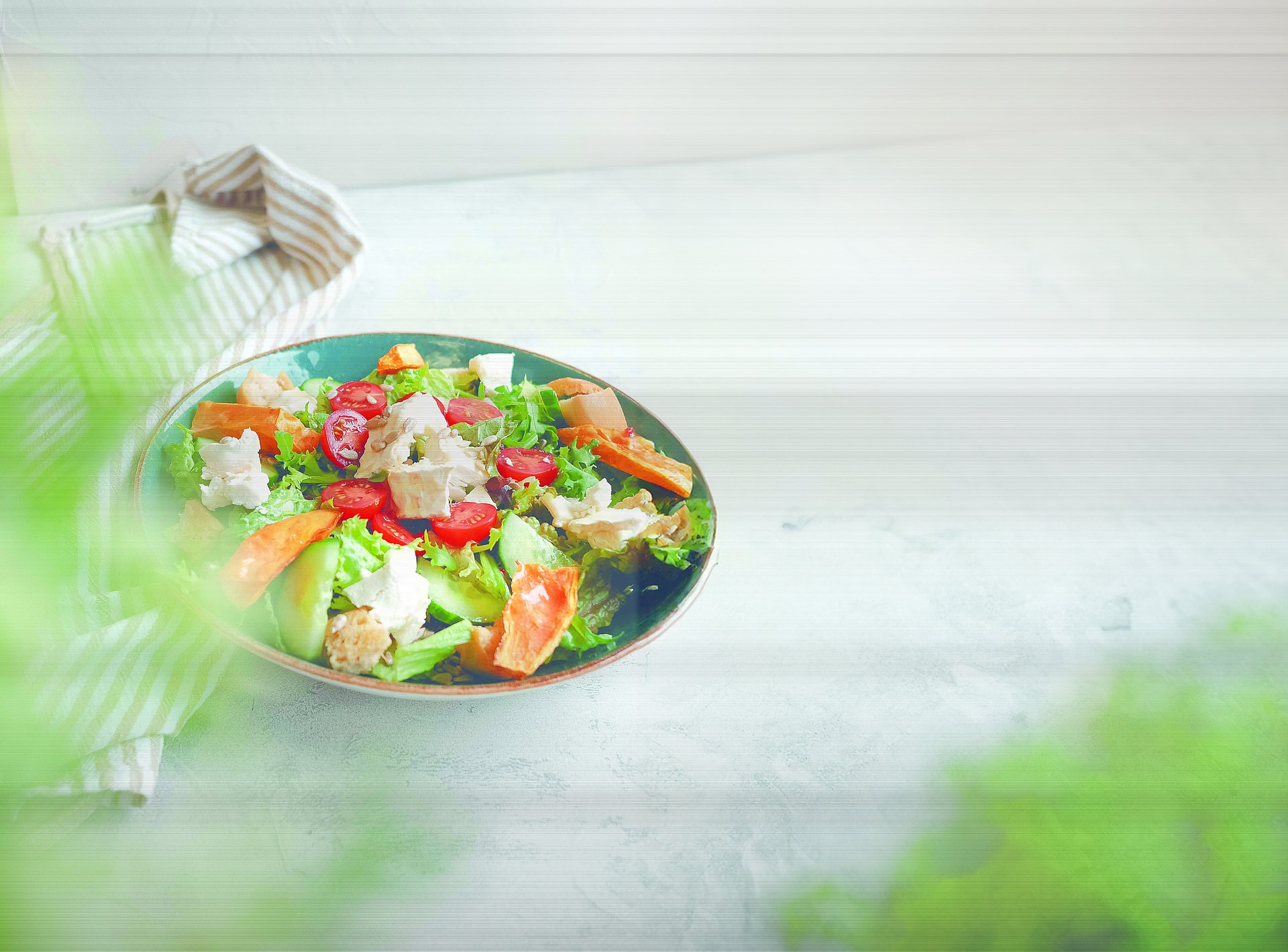 Ein buntes Salatgericht.